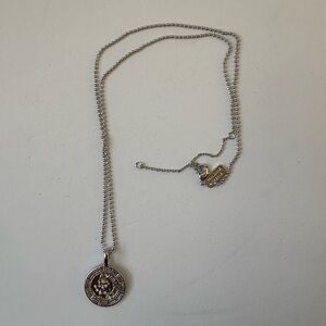 Brand New Melinda Maria Aquarius Silver Zodiac Necklace